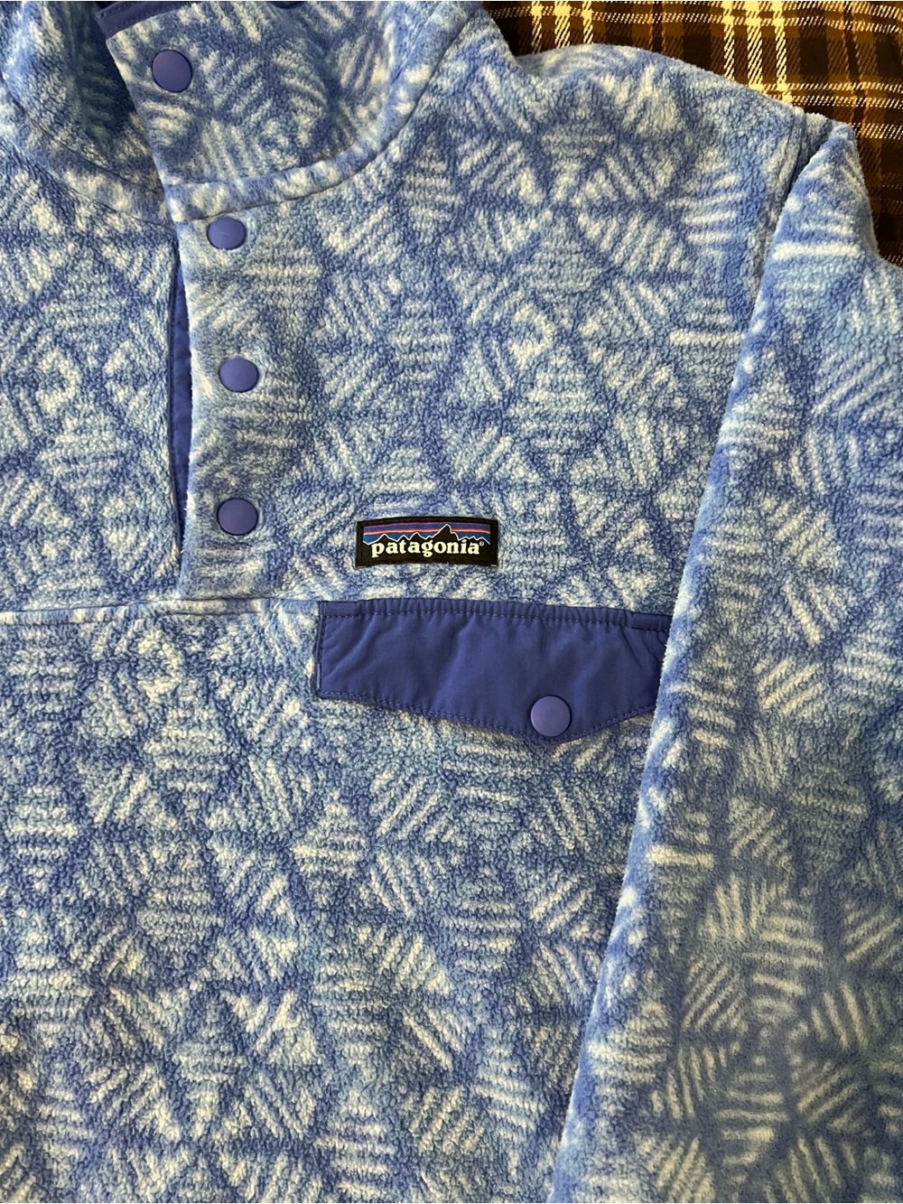 Patagonia Synchilla Snap-T Fleece Pullover Batik Hex Women’s M - Picture 2 of 6
